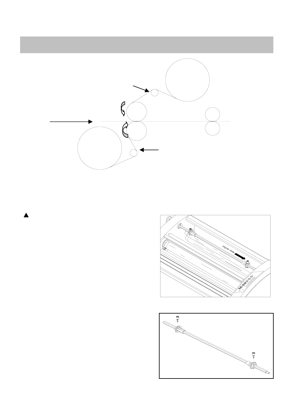 Idler bar, Loading upper roll film | Royal Sovereign RSL 2701S User Manual | Page 10 / 15