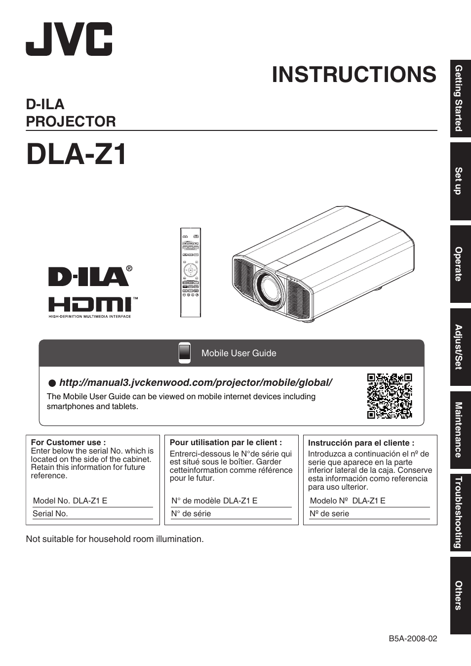 JVC DLA-Z1 User Manual | 80 pages