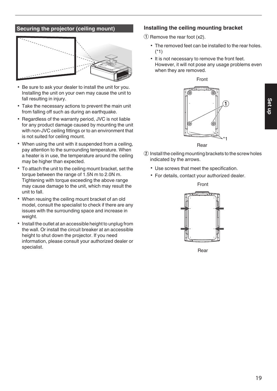 JVC DLA-Z1 User Manual | Page 19 / 80