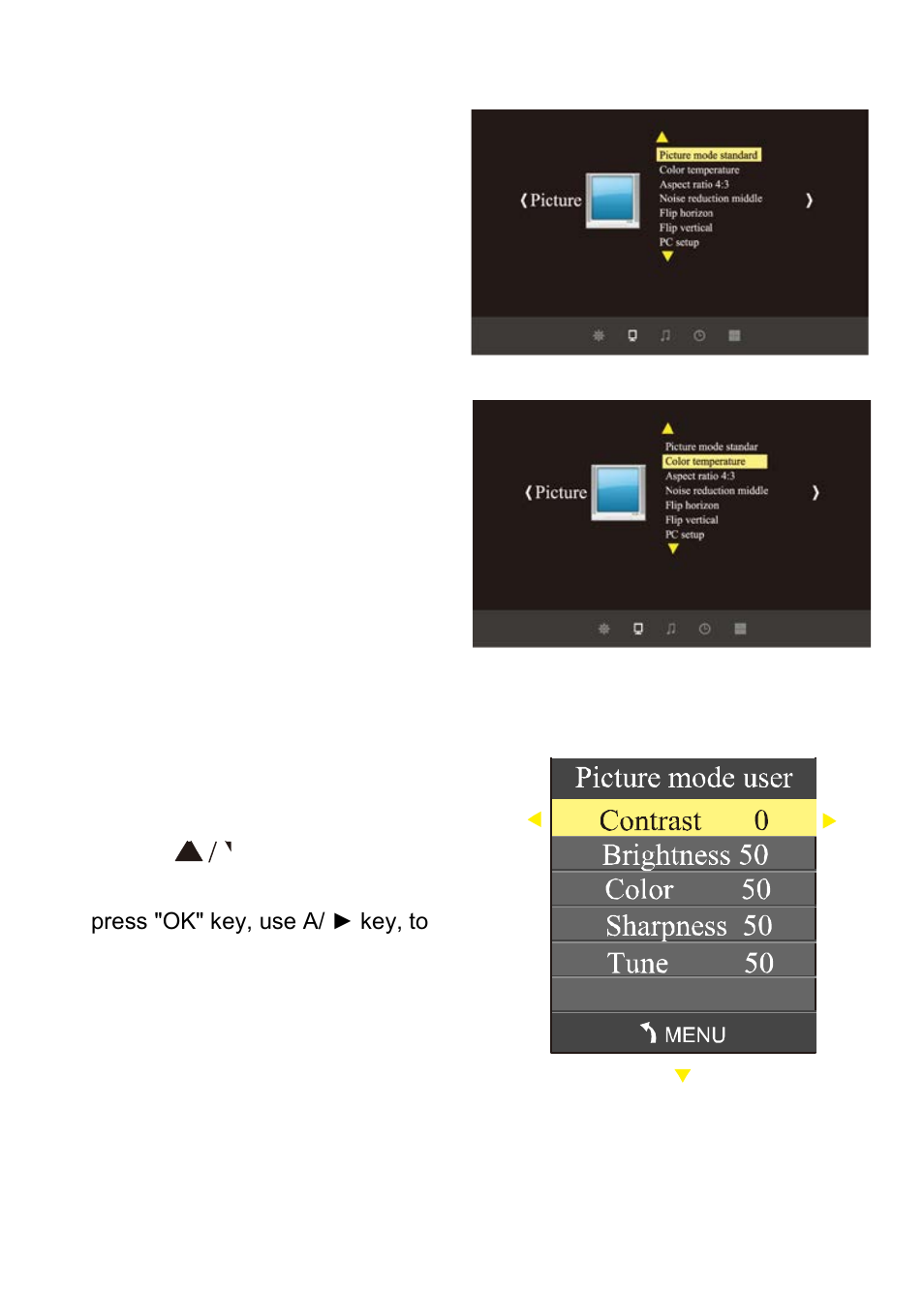 Menu settings | Overmax Multipic 3.1 User Manual | Page 11 / 88