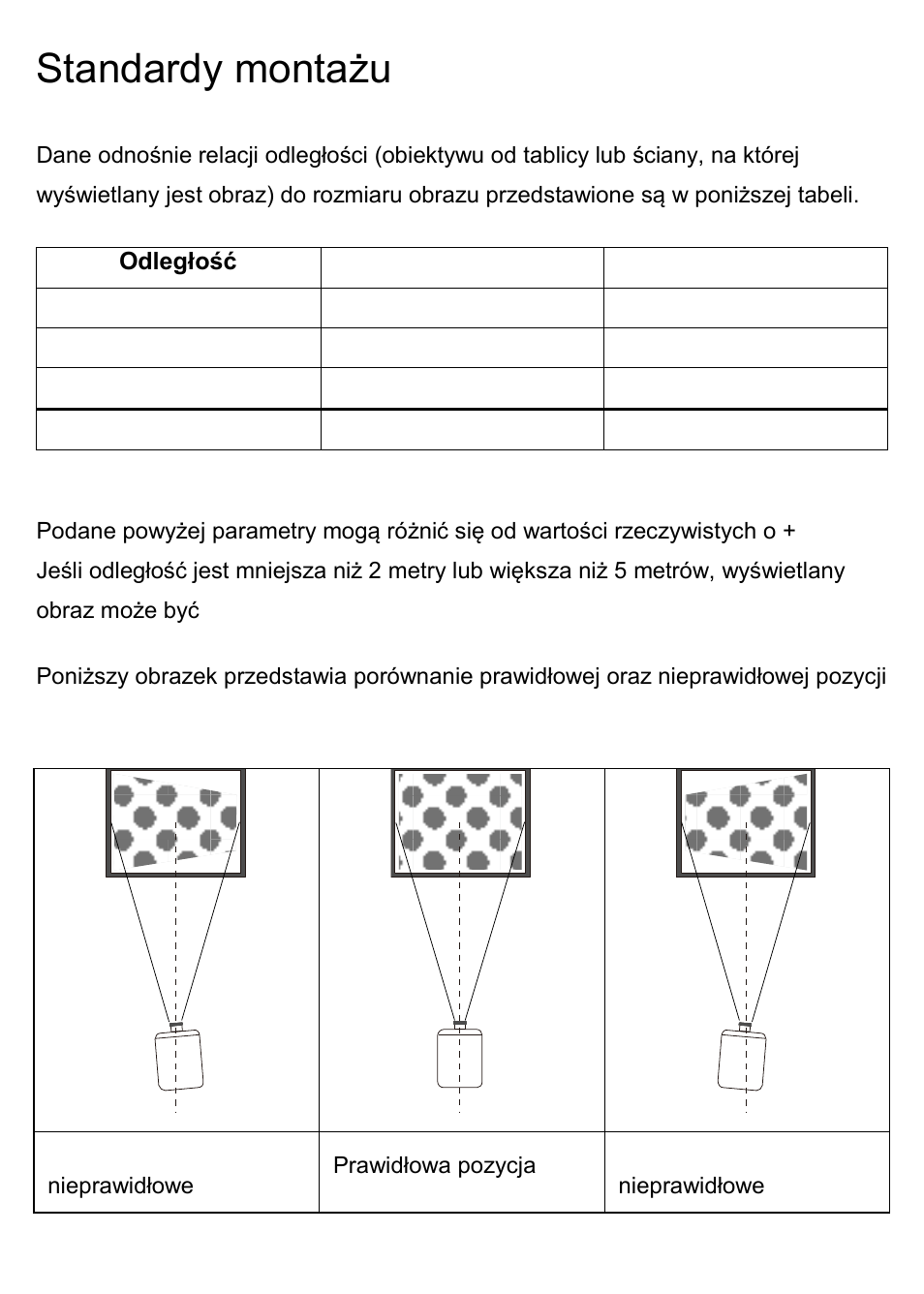 Standardy montażu | Overmax Multipic 3.1 User Manual | Page 20 / 88