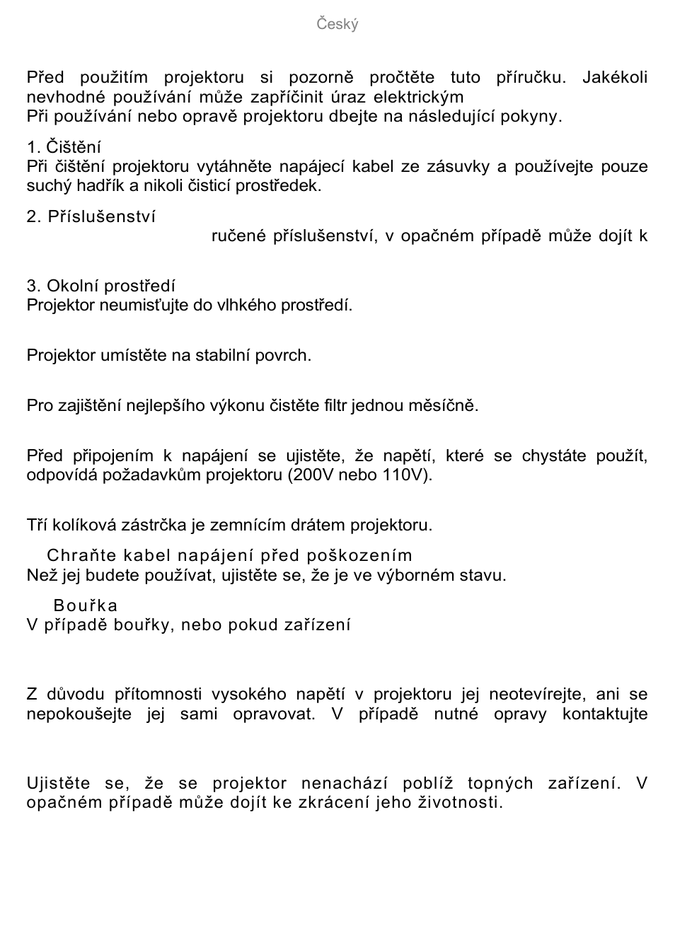 Varování | Overmax Multipic 3.1 User Manual | Page 27 / 88