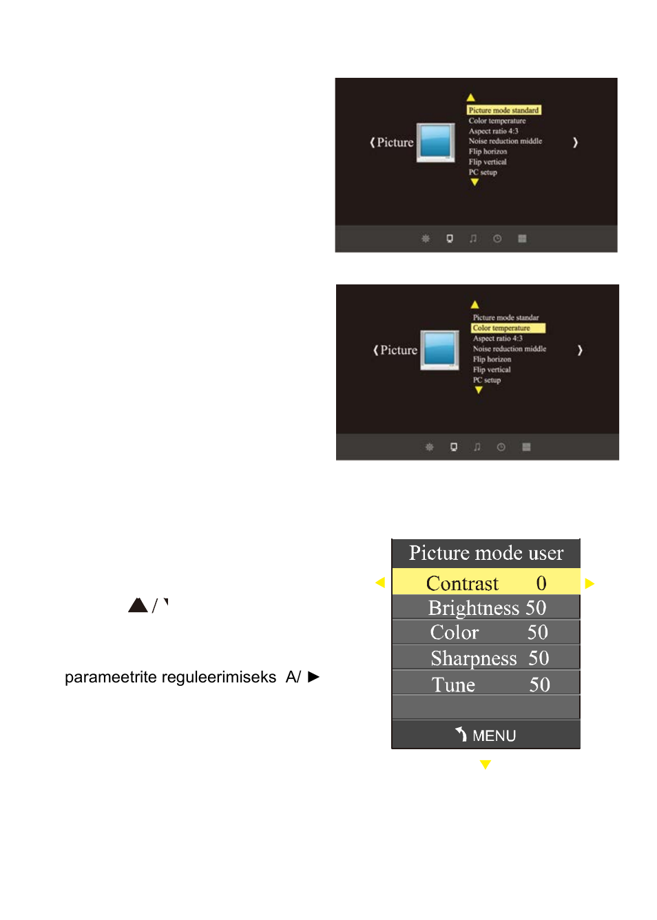 Menüü seaded | Overmax Multipic 3.1 User Manual | Page 84 / 88