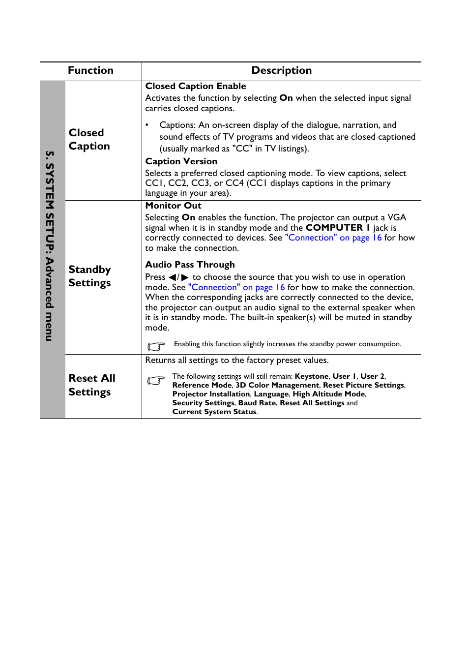 BenQ TH530 User Manual | Page 44 / 60