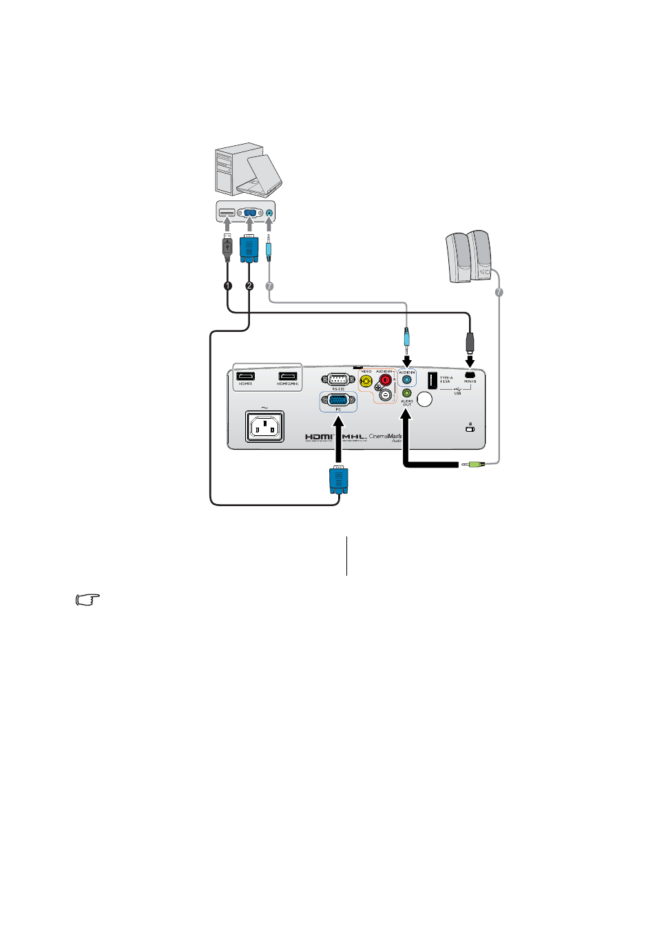 Computer/pc connection | BenQ TH683 User Manual | Page 24 / 75