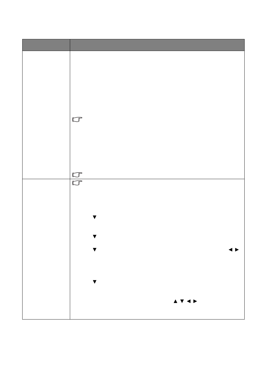 Picture menu, Submenu functions and descriptions | BenQ TH683 User Manual | Page 43 / 75