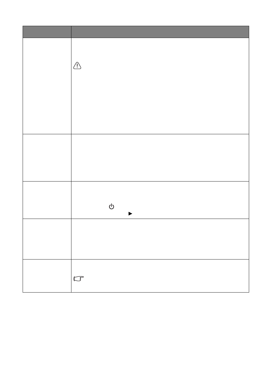 Submenu functions and descriptions | BenQ TH683 User Manual | Page 53 / 75