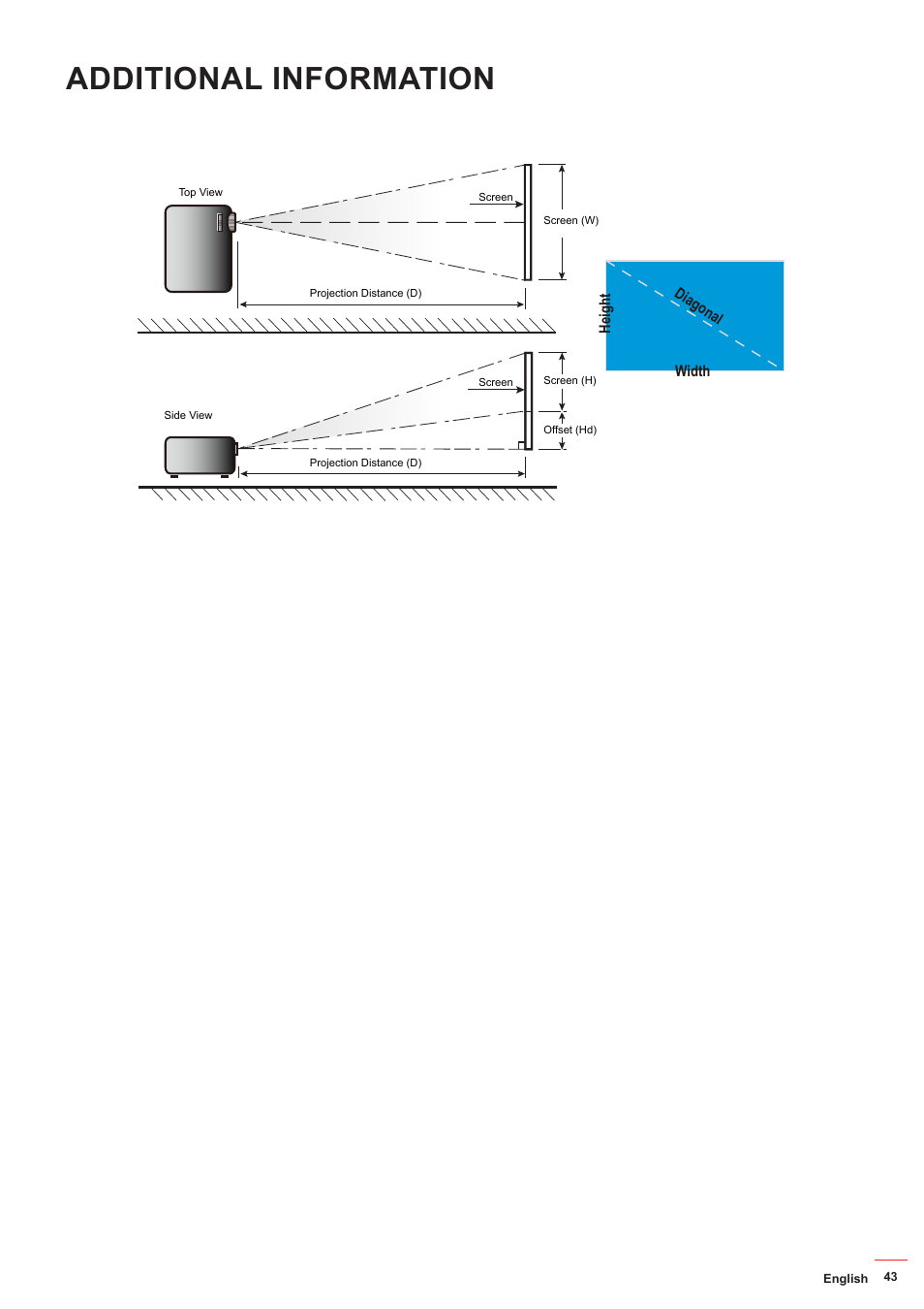 Additional information | Optoma HD142X User Manual | Page 43 / 55