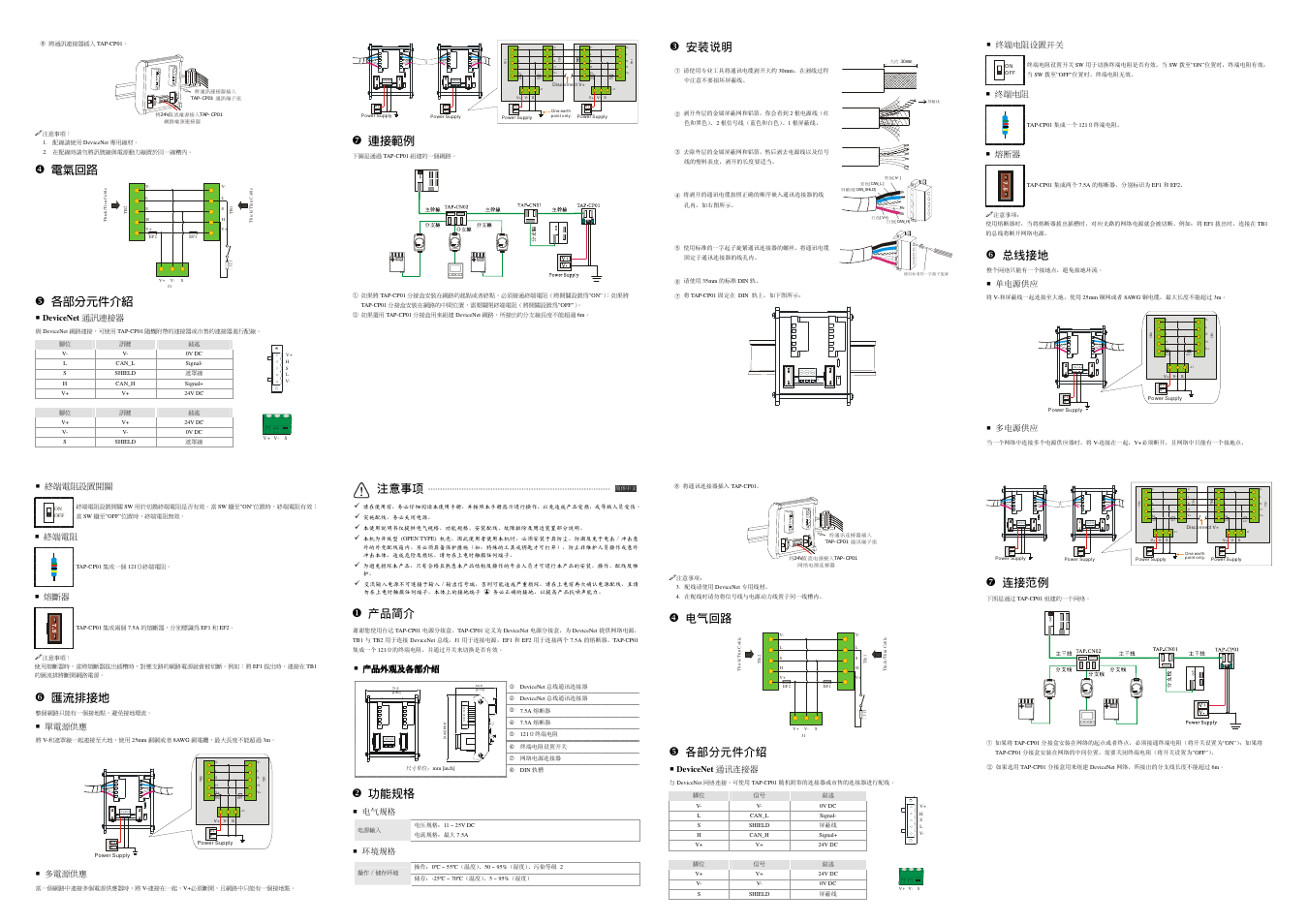 Ef2 ef1, Tb 2 t b 1 v+ h s l v, J1 v+ h s l v | Tb 1 v+ h s l v | Delta Electronics TAP-CP01 User Manual | Page 2 / 2