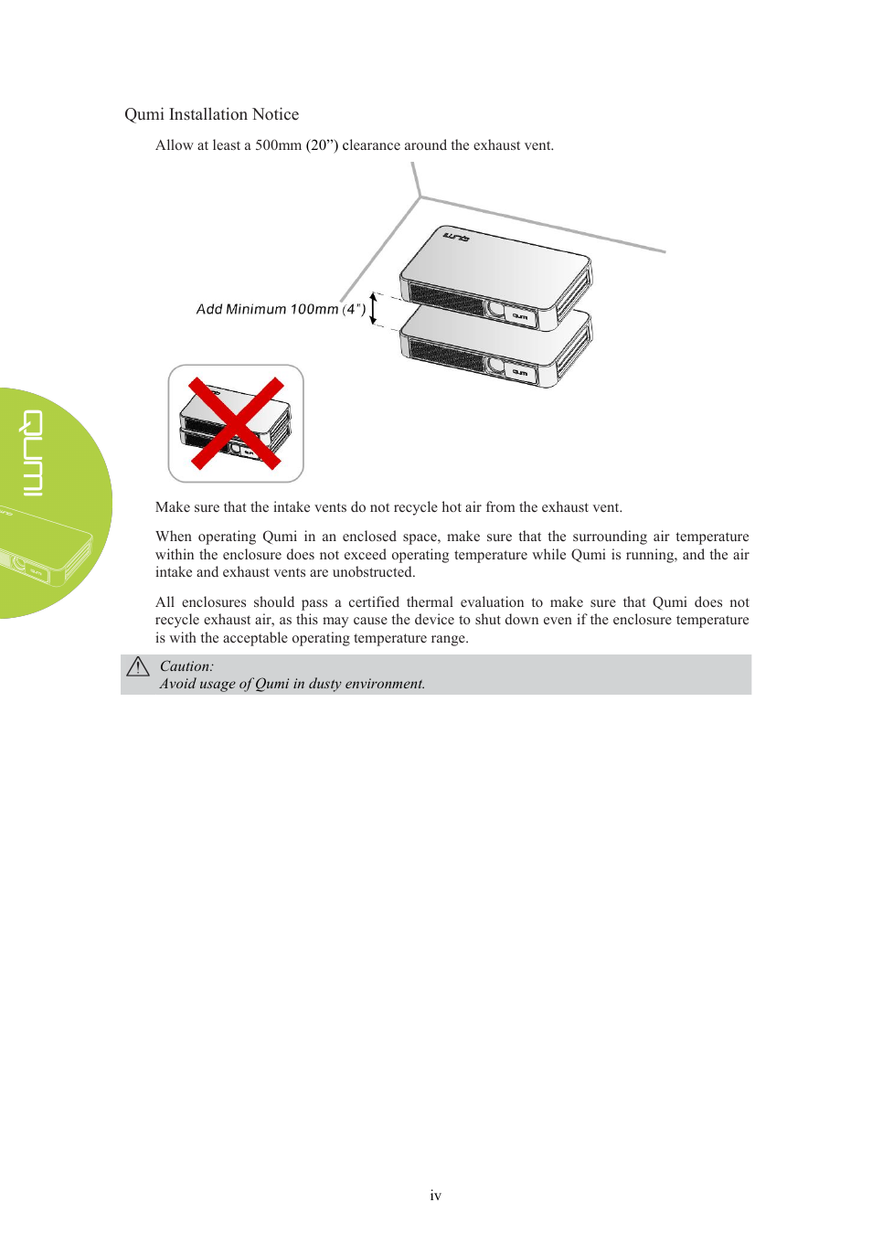Vivitek Qumi Q3 Plus User Manual | Page 4 / 52