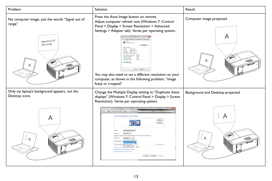 InFocus SP1080 User Manual | Page 14 / 35