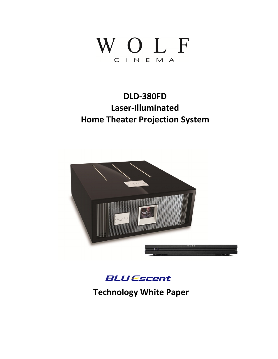 Wolf Cinema DLD-380FD User Manual | 11 pages