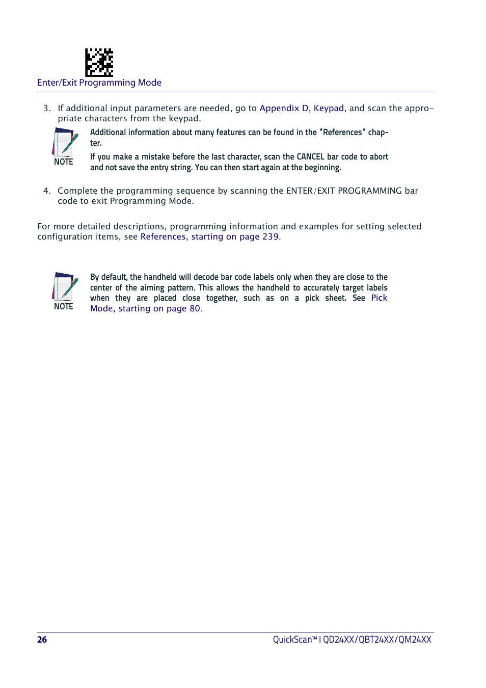 Datalogic QuickScan I QD2400 User Manual | Page 36 / 324