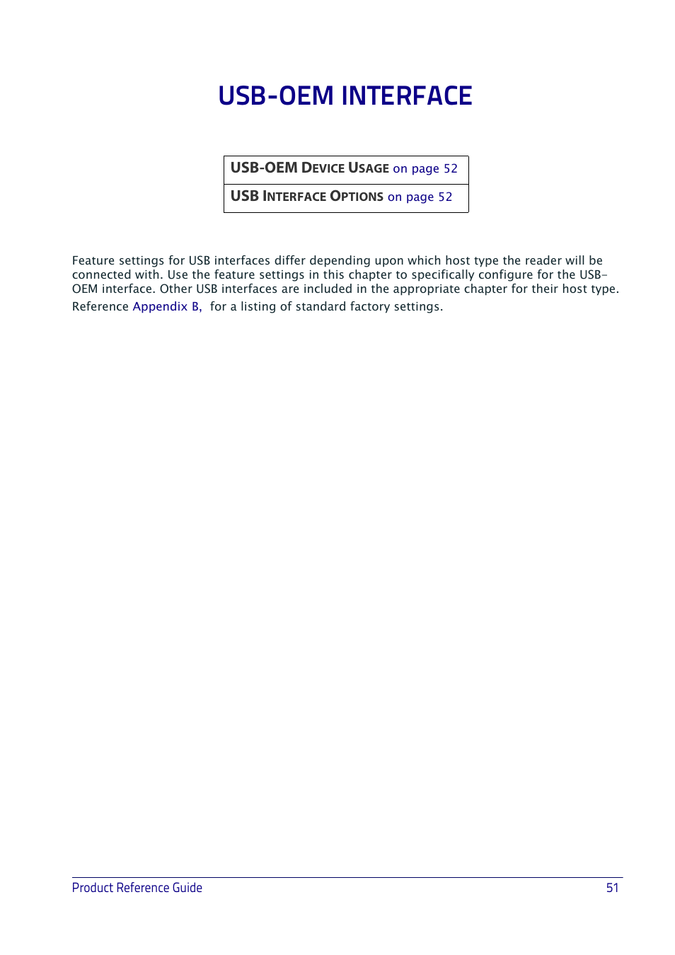 Usb-oem interface, Starting on | Datalogic QuickScan I QD2400 User Manual | Page 61 / 324