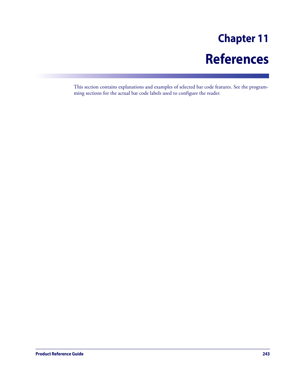 Chapter 11. references, Chapter 11, references, References | Chapter 11 | Datalogic QuickScan Lite QW2100 User Manual | Page 253 / 324