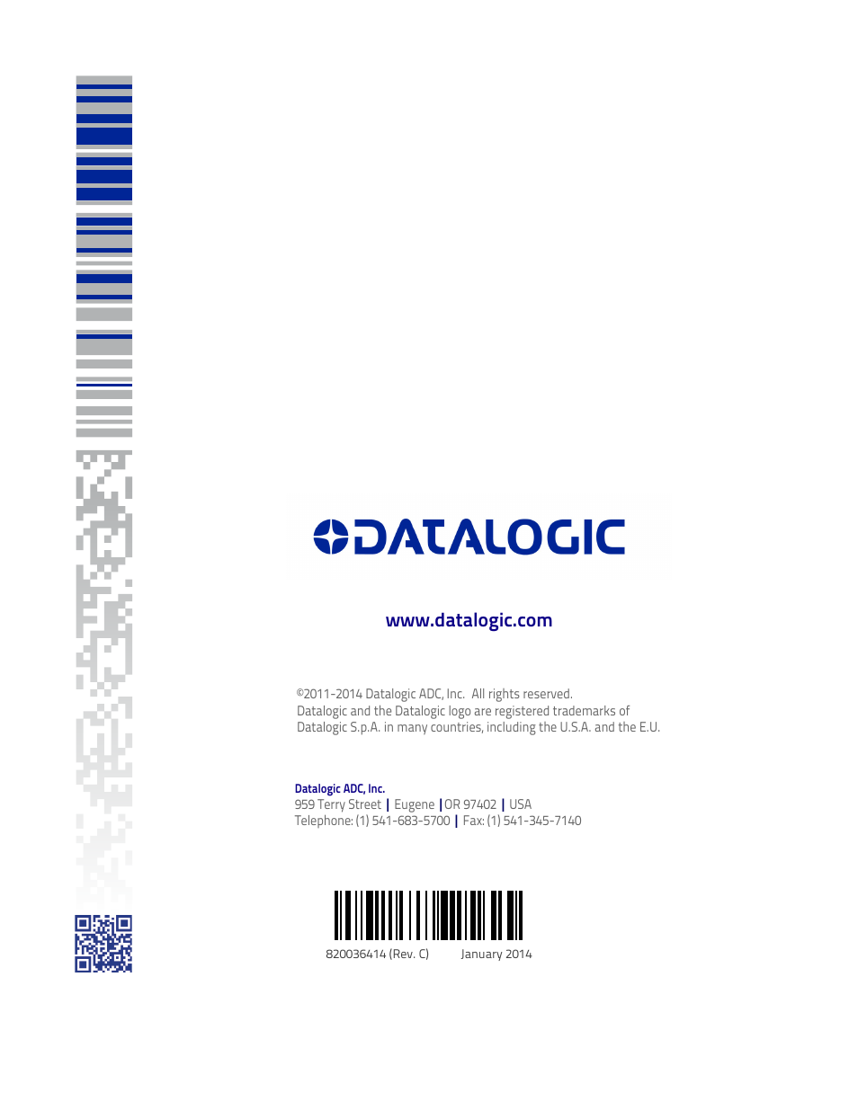 Datalogic QuickScan Lite QW2100 User Manual | Page 324 / 324