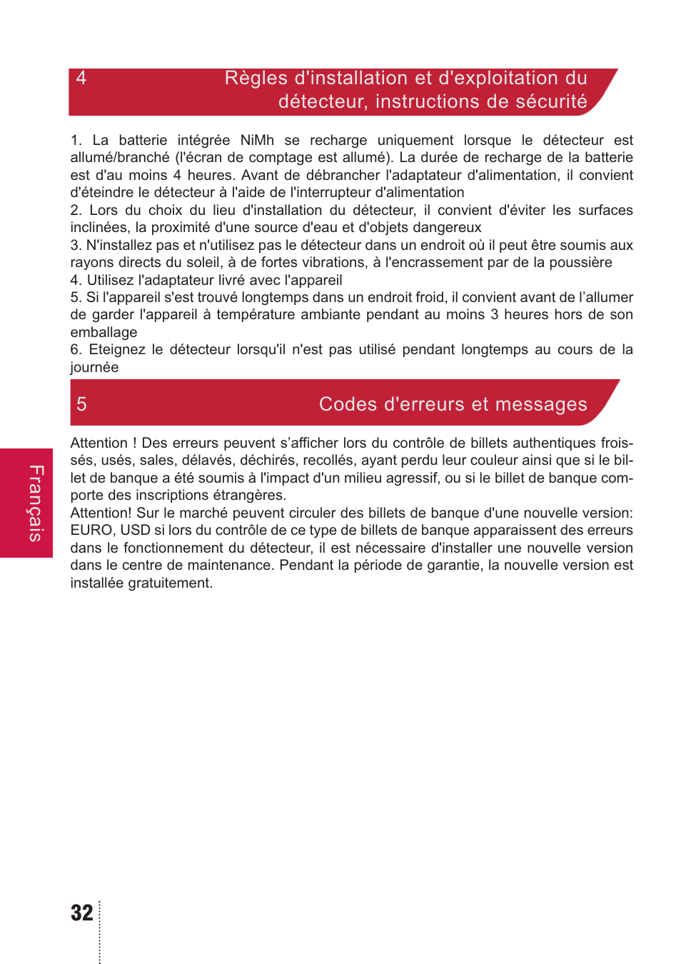 PRO Intellect PRO CL-400 A MULTI User Manual | Page 32 / 44