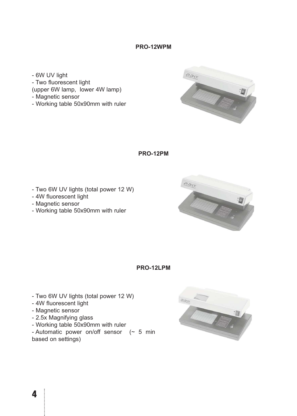 PRO Intellect PRO 12 User Manual | Page 4 / 16