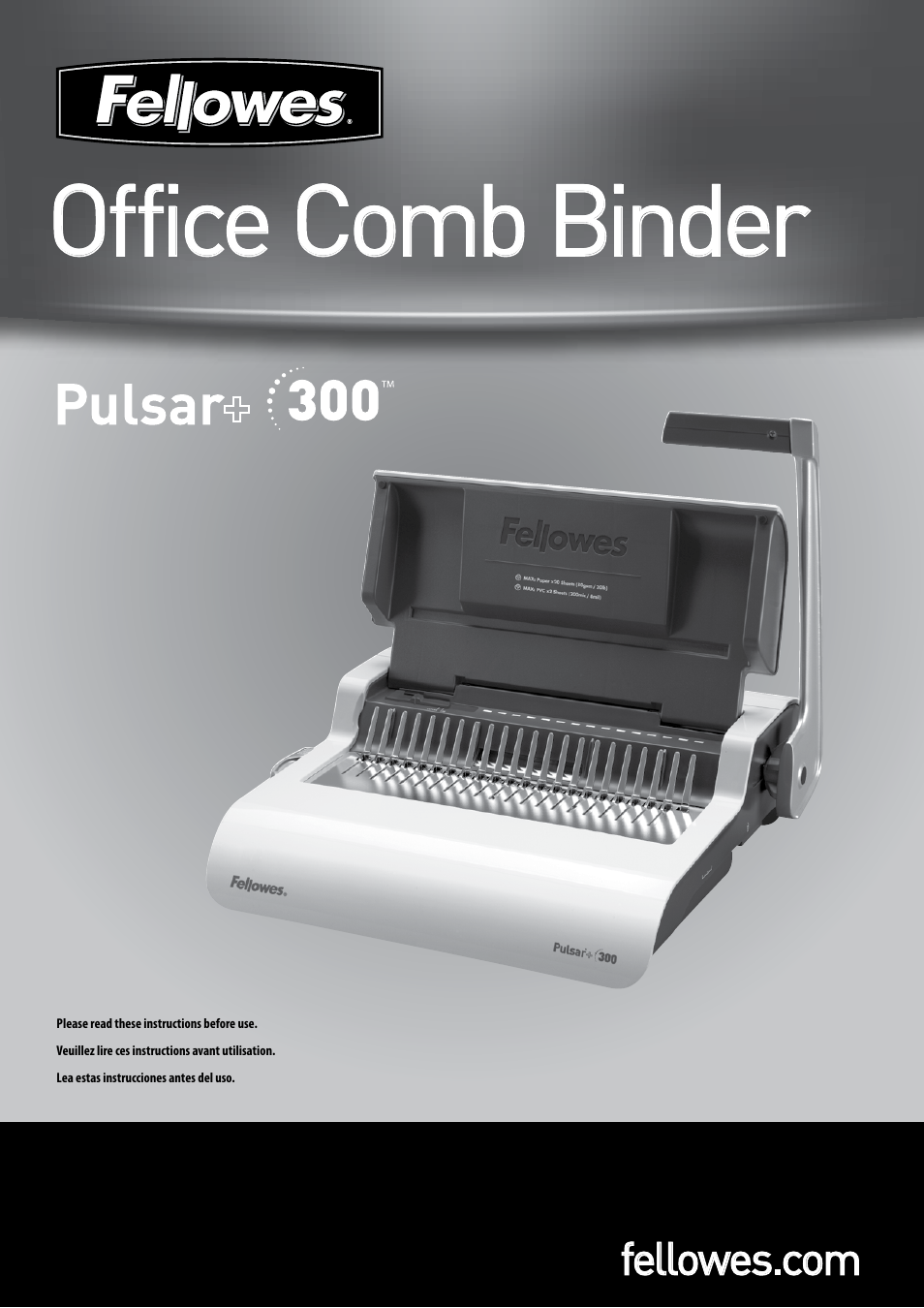 FELLOWES Pulsar Plus 300 User Manual | 14 pages