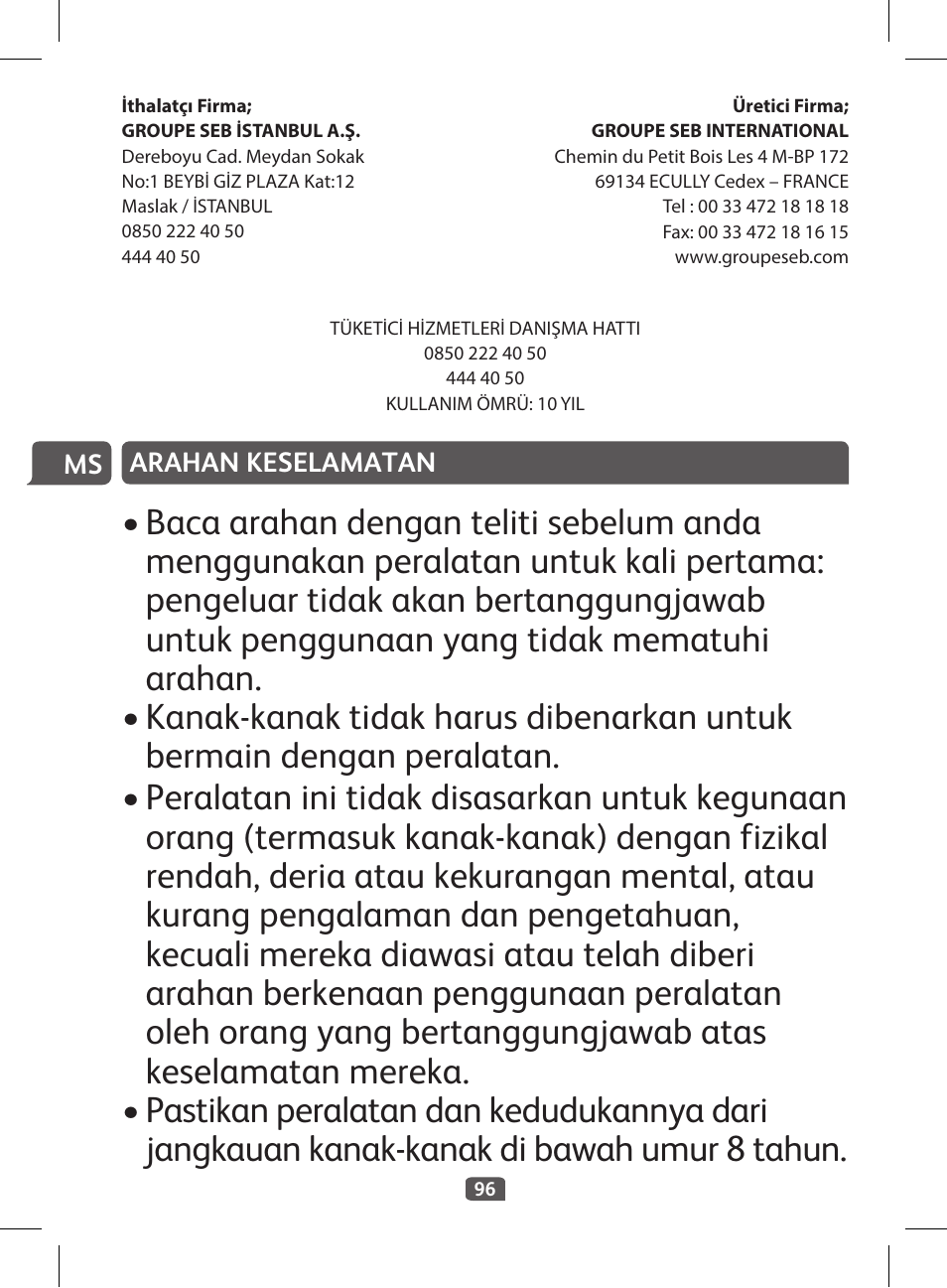 Tefal KI 230D30 Express II User Manual | Page 98 / 135