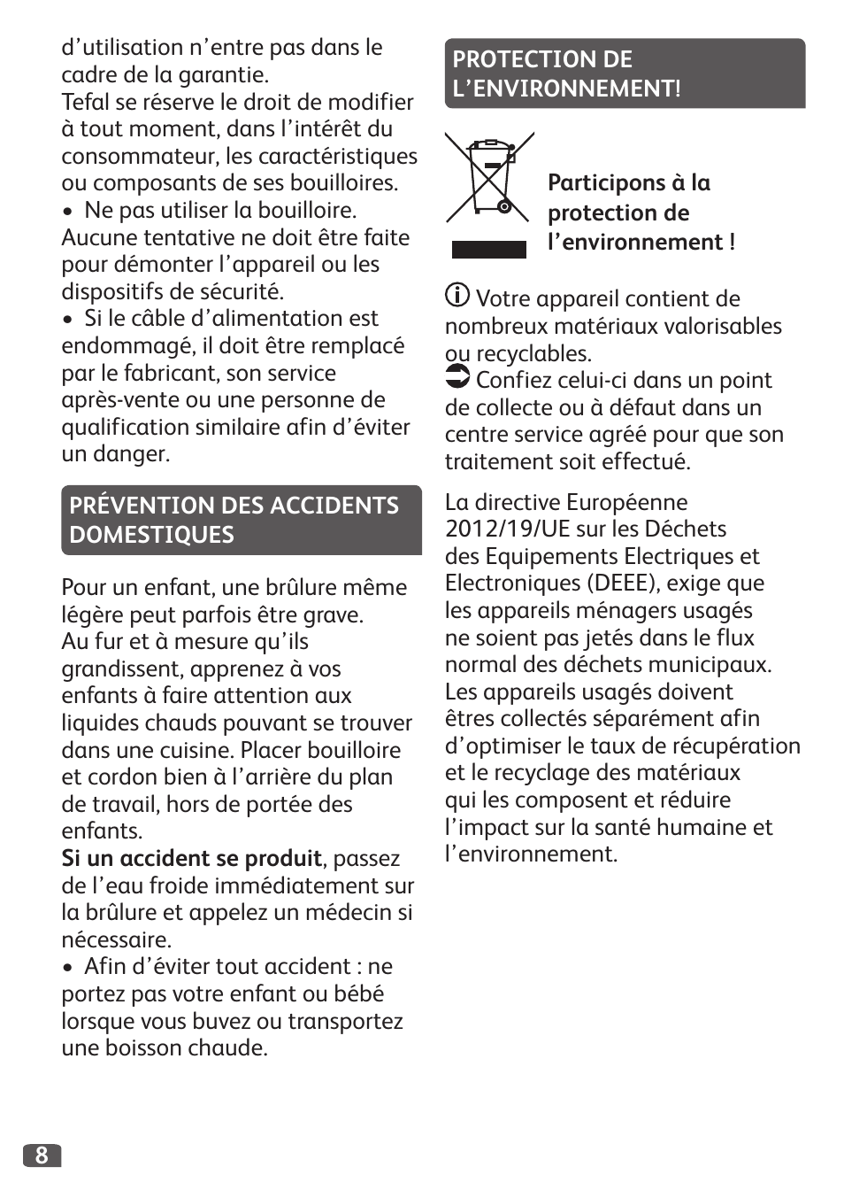 Tefal Travel City User Manual | Page 10 / 119