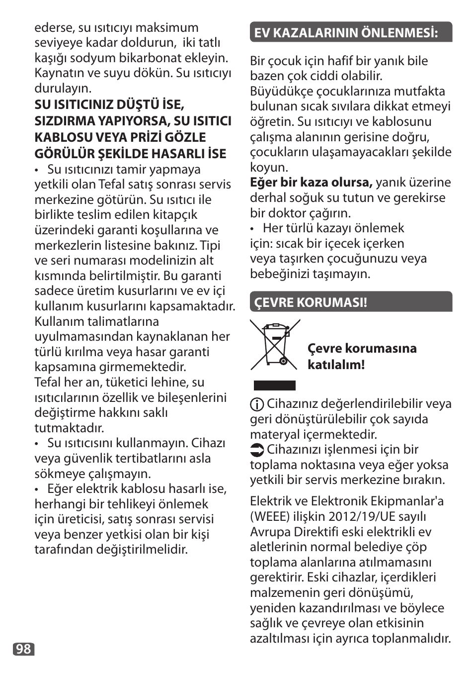 Tefal Travel City User Manual | Page 100 / 119