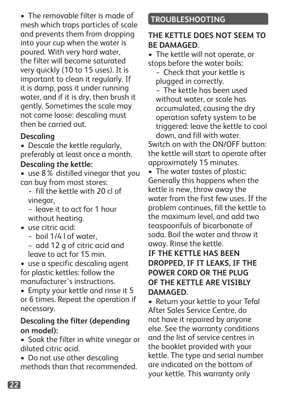 Tefal Travel City User Manual | Page 24 / 119