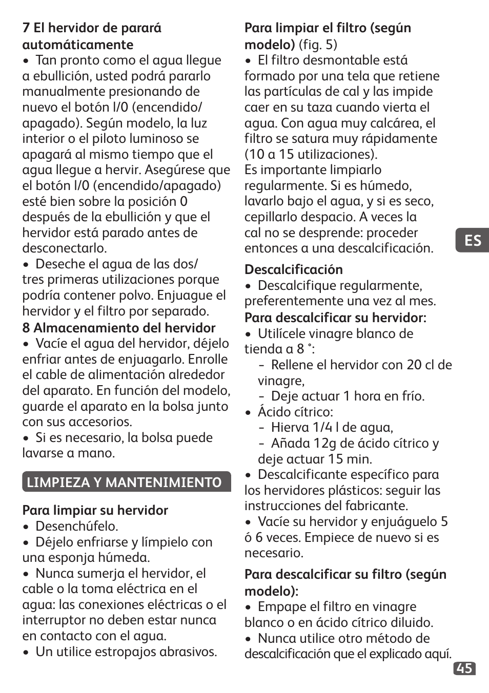 Tefal Travel City User Manual | Page 47 / 119