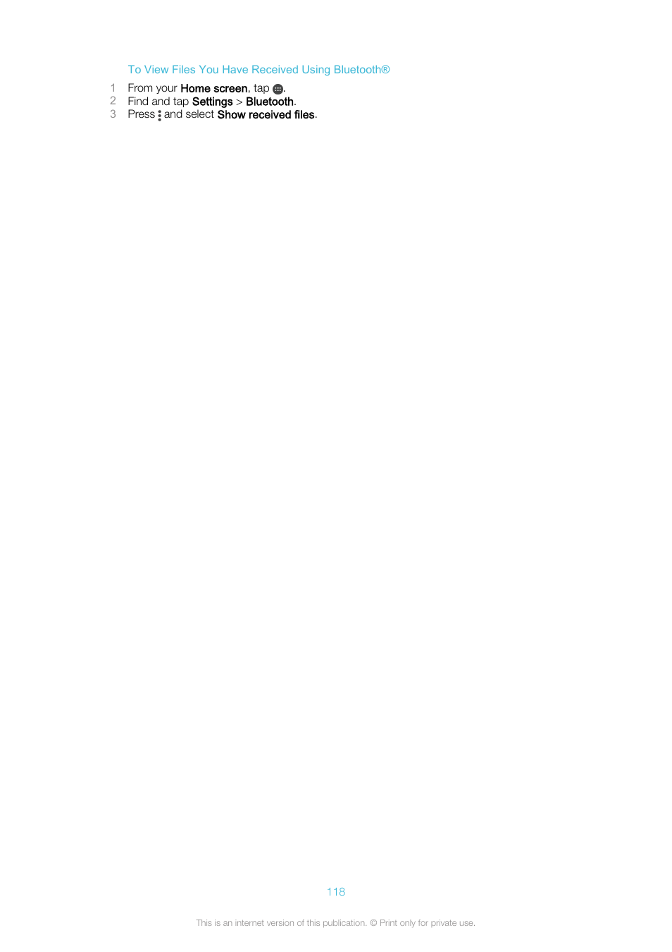 Sony Xperia XA1 User Manual | Page 118 / 130