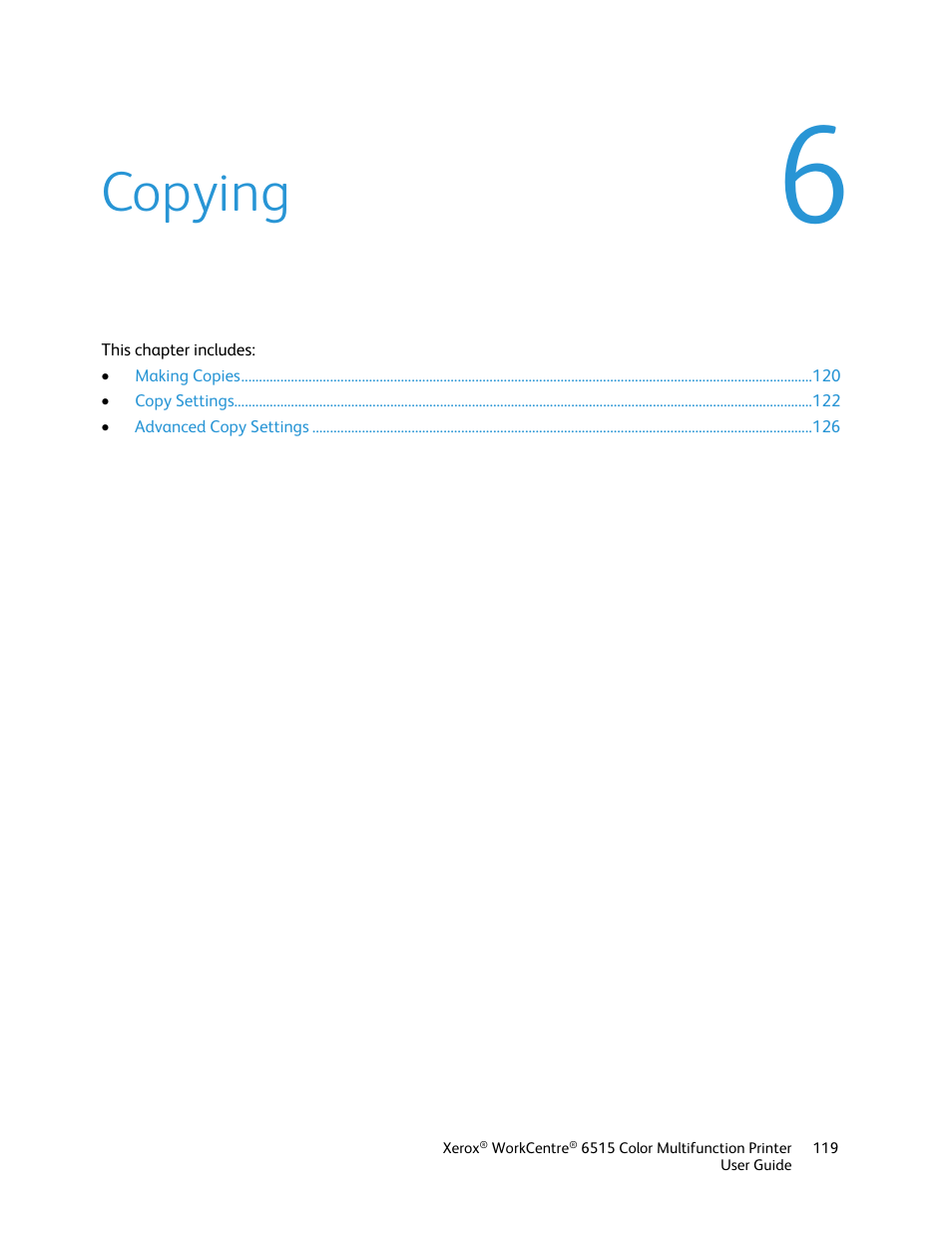 Copying | Xerox WorkCentre 6515DNI User Manual | Page 119 / 326