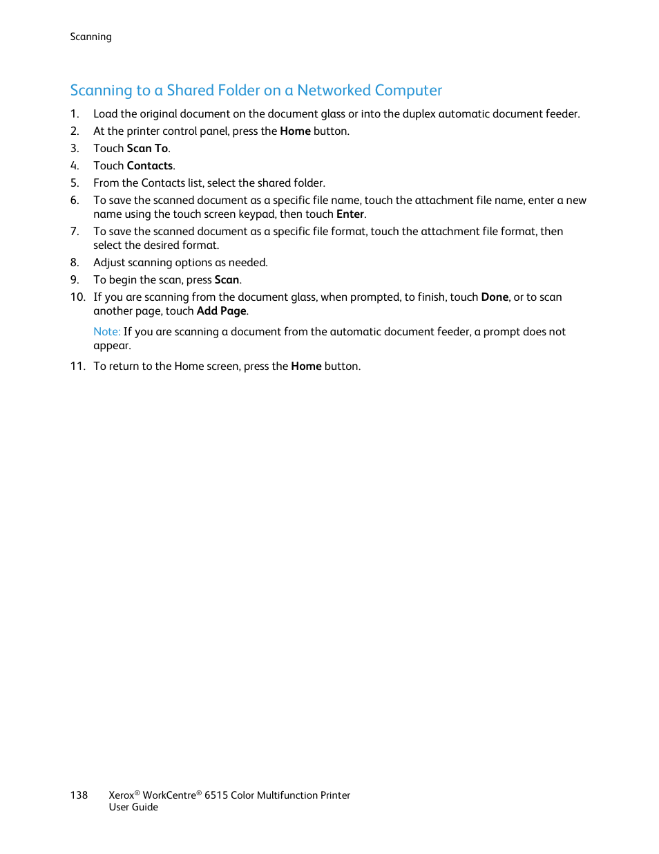 Xerox WorkCentre 6515DNI User Manual | Page 138 / 326