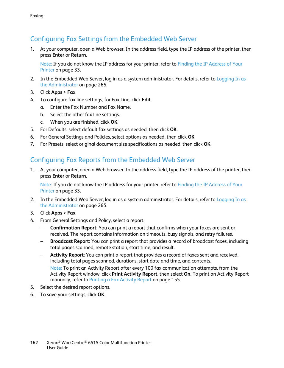 Xerox WorkCentre 6515DNI User Manual | Page 162 / 326