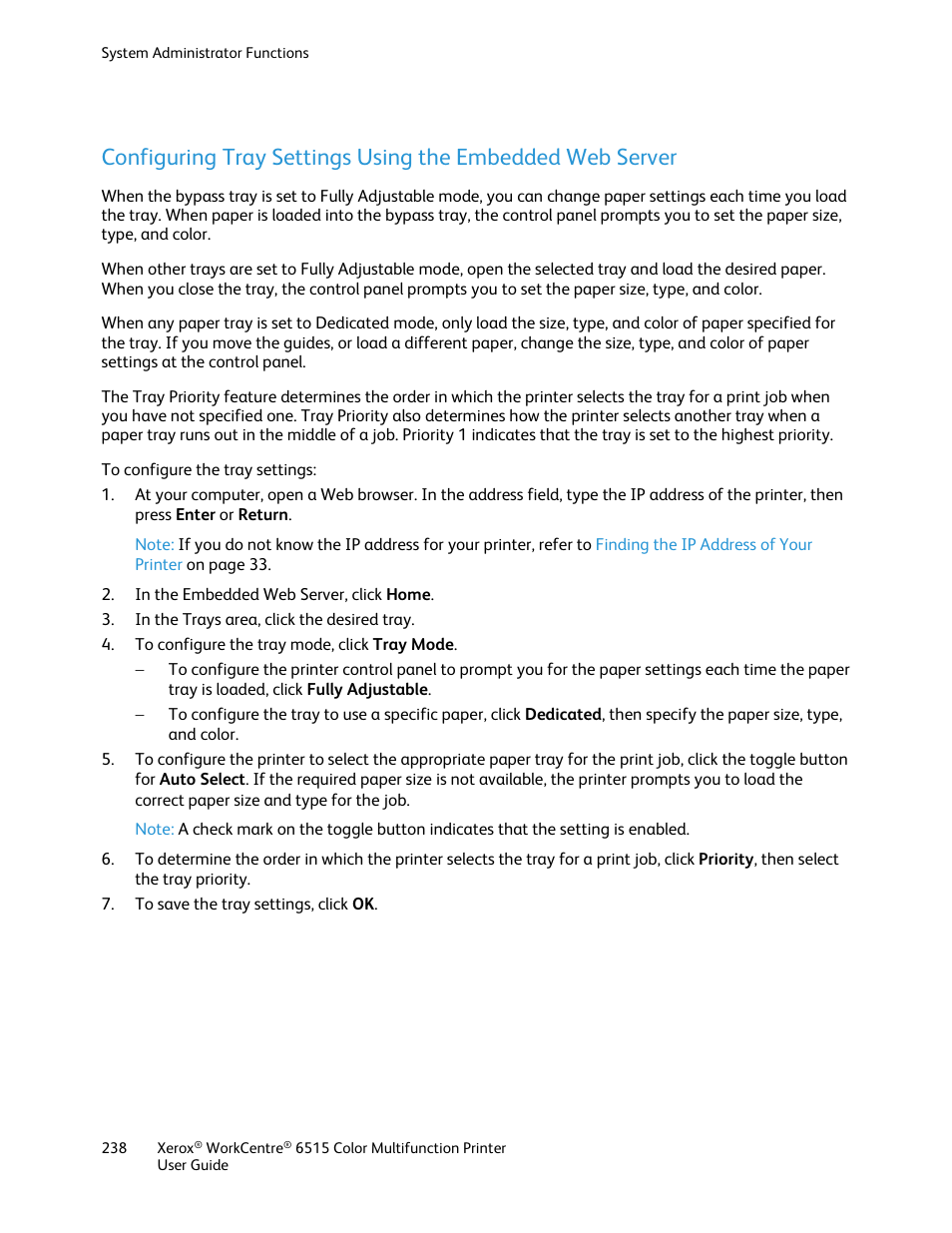 Xerox WorkCentre 6515DNI User Manual | Page 238 / 326