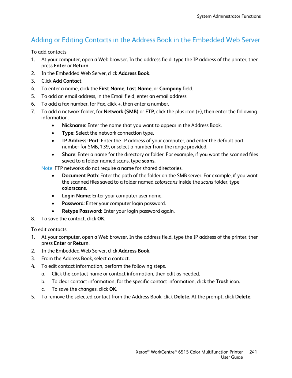 Xerox WorkCentre 6515DNI User Manual | Page 241 / 326
