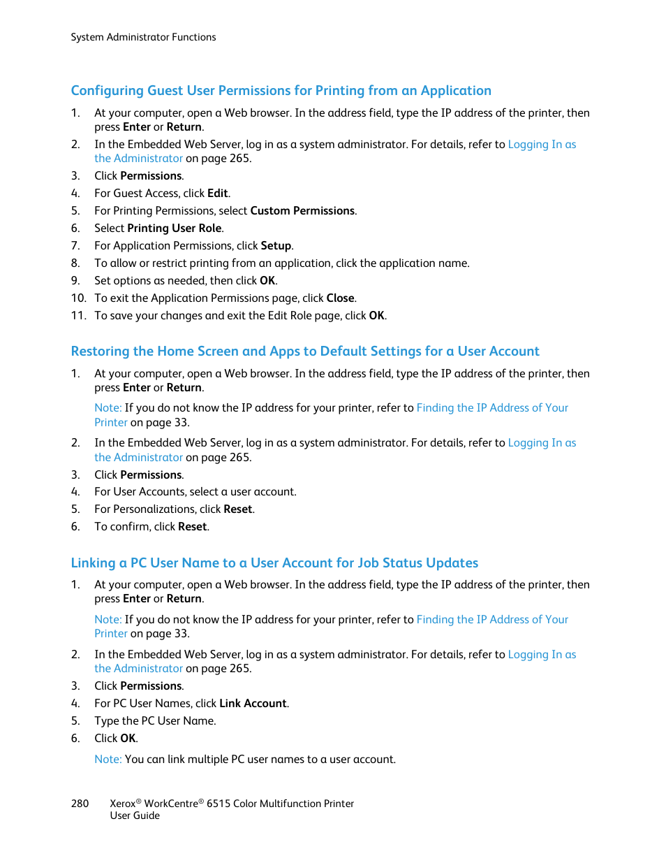 Xerox WorkCentre 6515DNI User Manual | Page 280 / 326