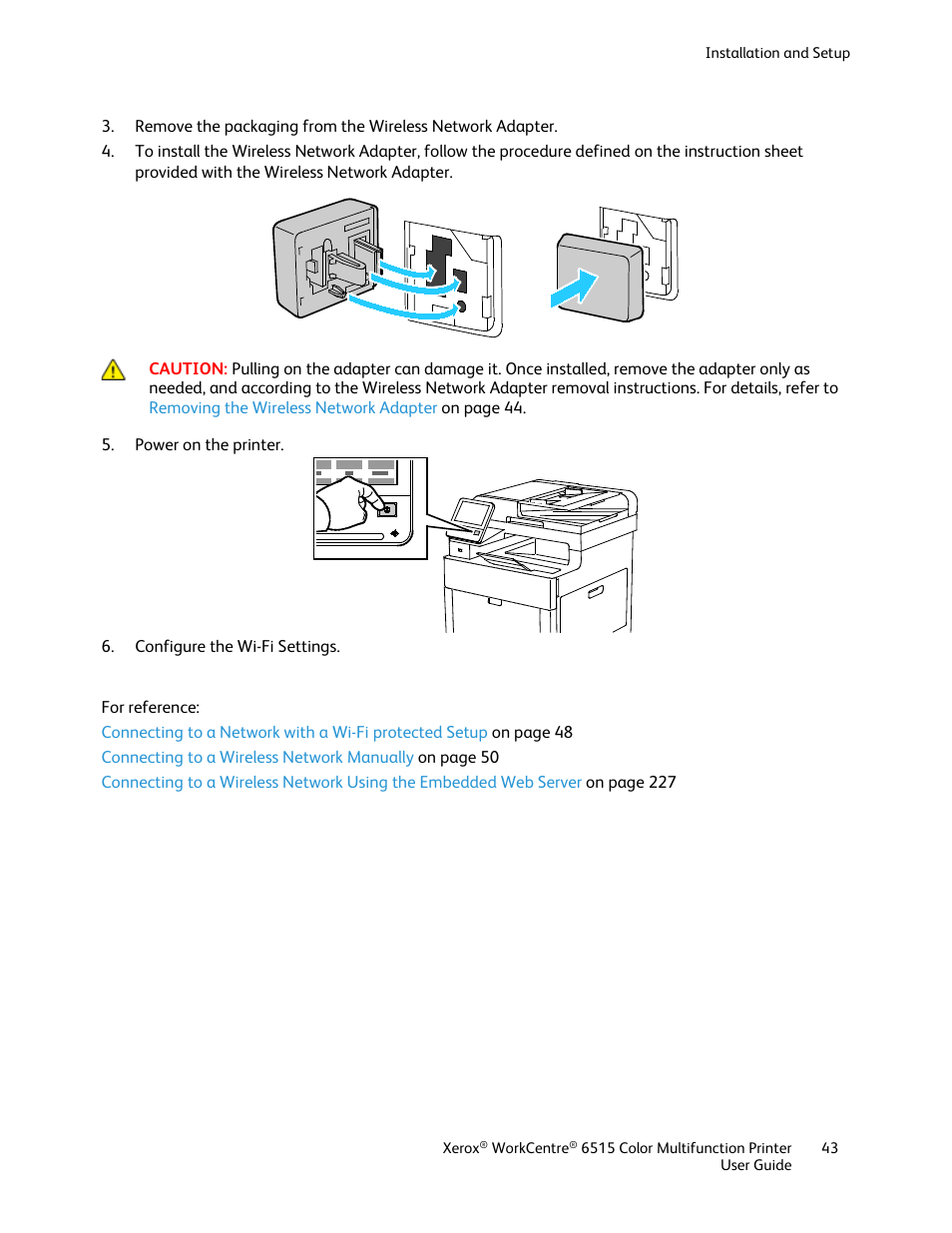 Xerox WorkCentre 6515DNI User Manual | Page 43 / 326