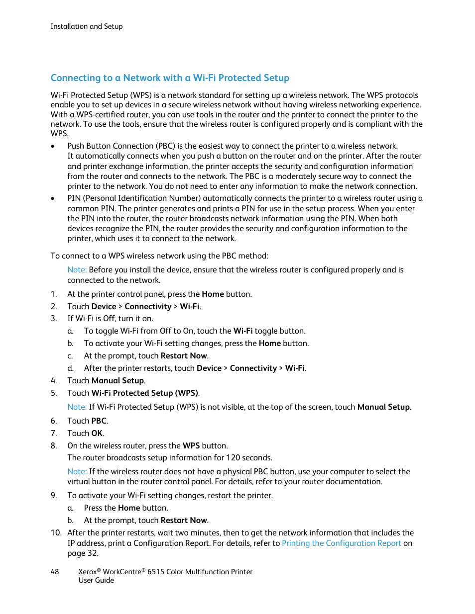 Xerox WorkCentre 6515DNI User Manual | Page 48 / 326