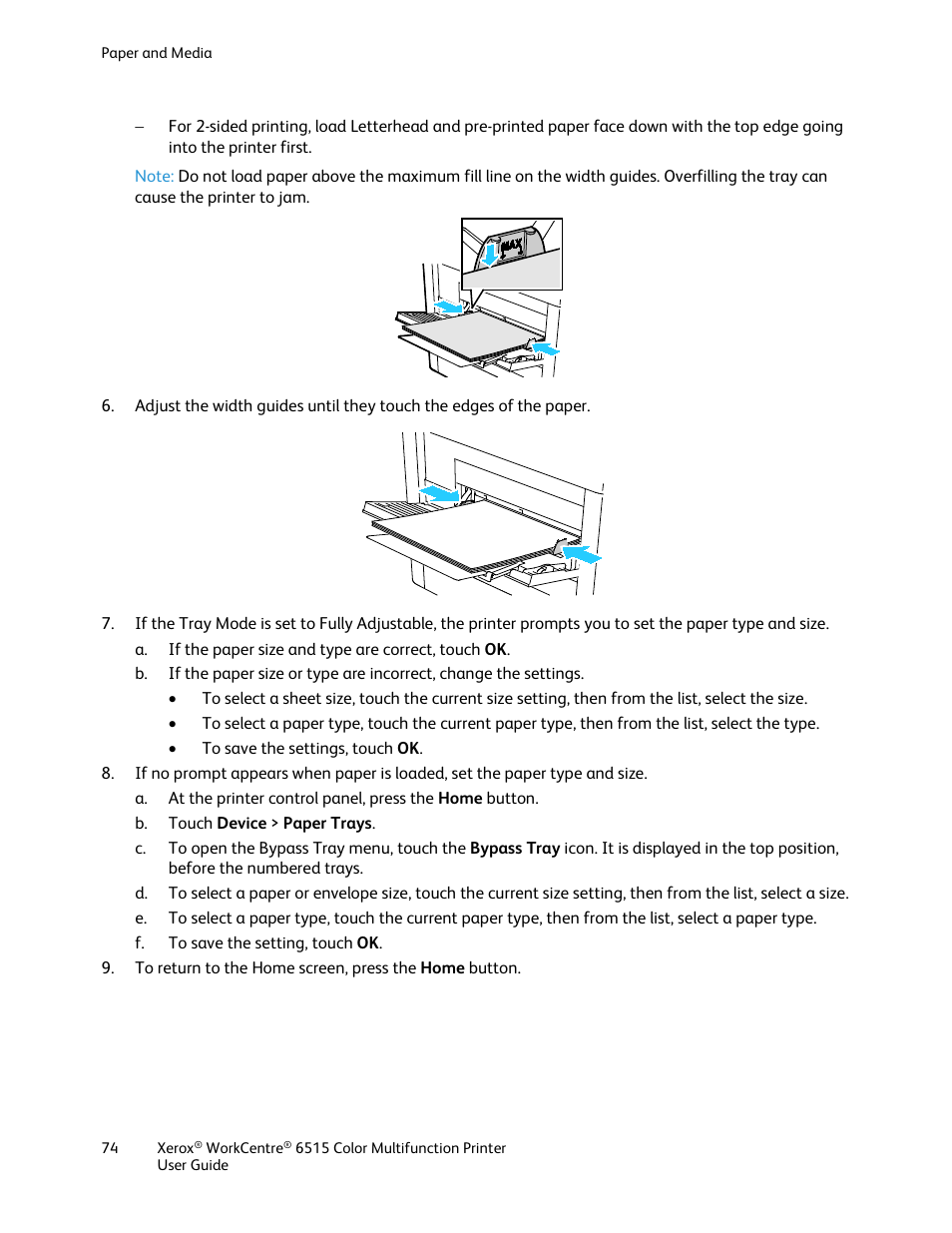 Xerox WorkCentre 6515DNI User Manual | Page 74 / 326