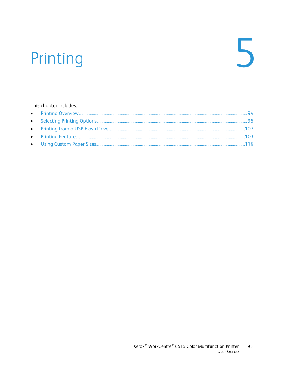 Printing | Xerox WorkCentre 6515DNI User Manual | Page 93 / 326