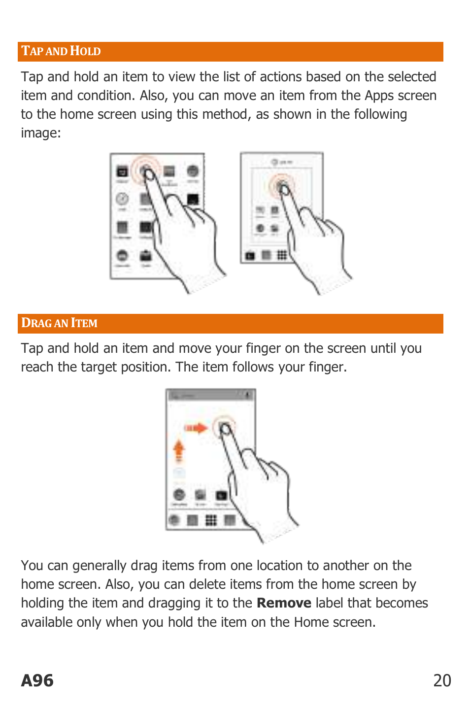 Ap and, Rag an, A96 20 | Micromax Canvas Power User Manual | Page 20 / 56