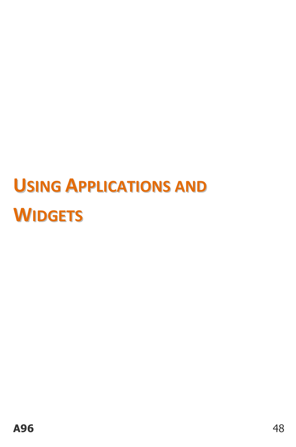Sing, Pplications and, Idgets | Micromax Canvas Power User Manual | Page 48 / 56