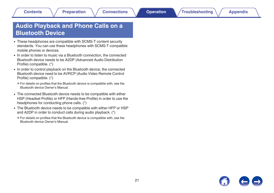 Denon AH-C160W User Manual | Page 21 / 28