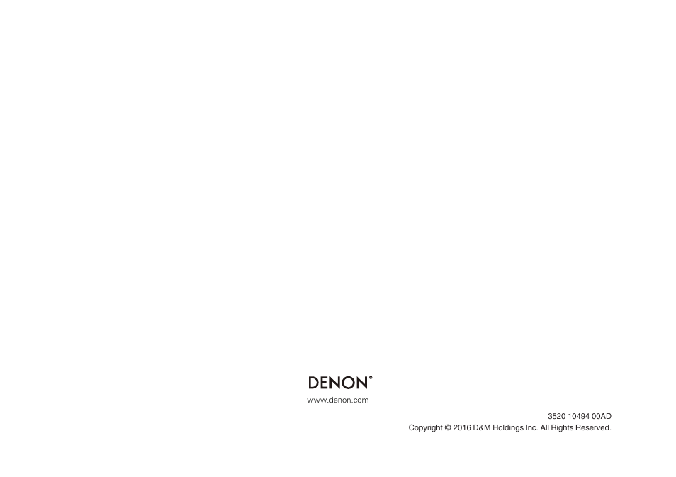 Denon AH-C160W User Manual | Page 28 / 28