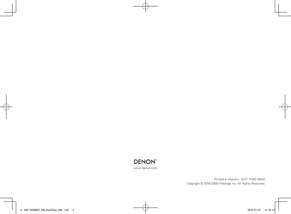 Denon AVR-X4300H User Manual | Page 14 / 14