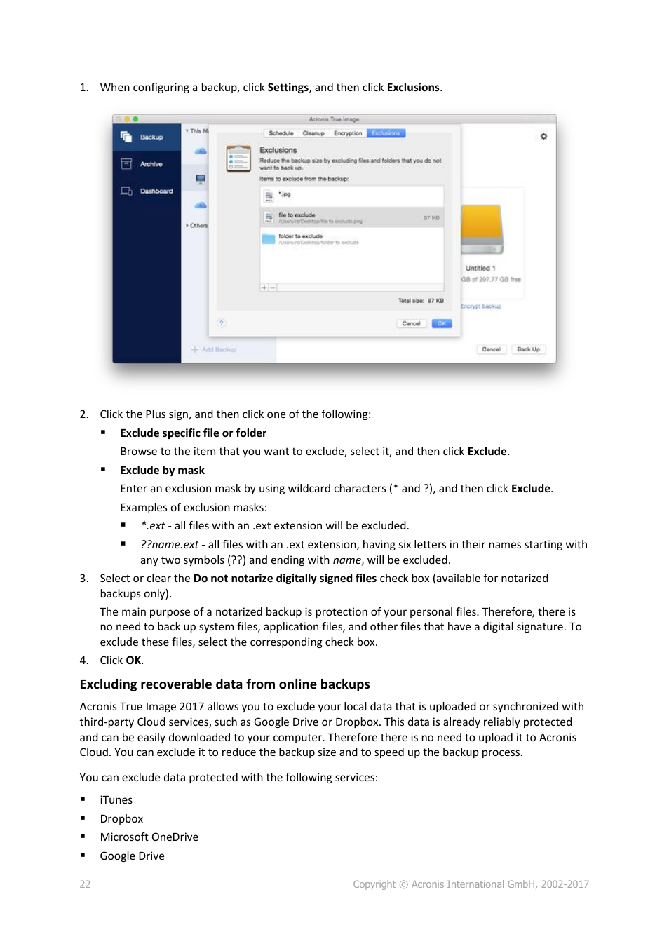Acronis True Image 2017 NG User Manual | Page 22 / 46