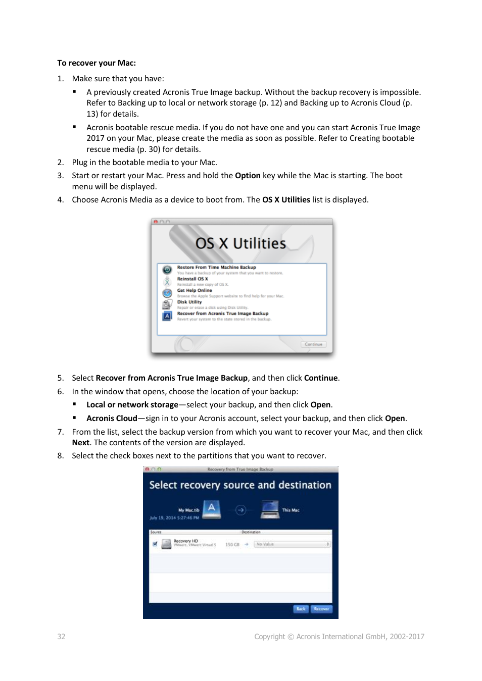 Acronis True Image 2017 NG User Manual | Page 32 / 46