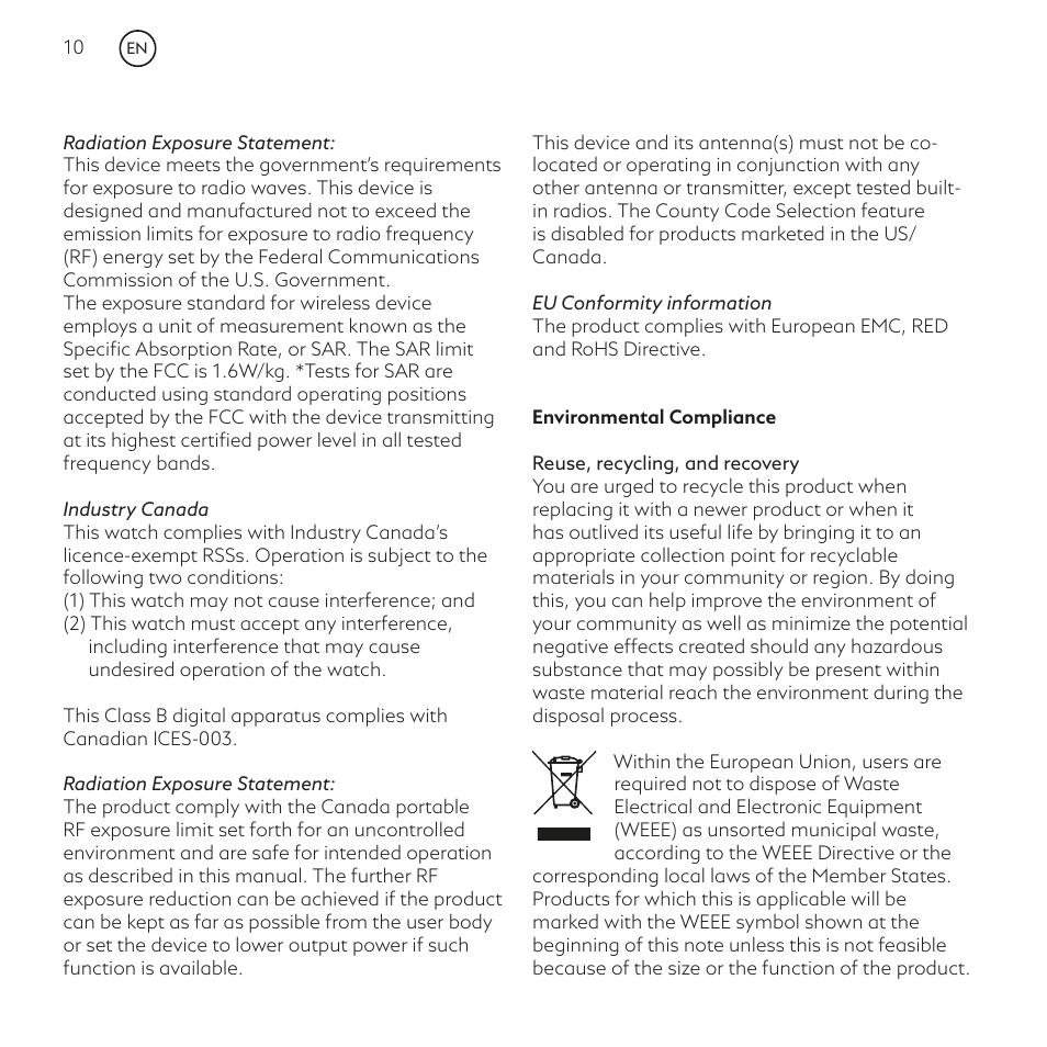 Montblanc Summit User Manual | Page 10 / 66