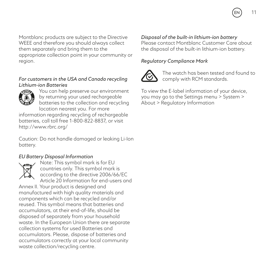 Montblanc Summit User Manual | Page 11 / 66