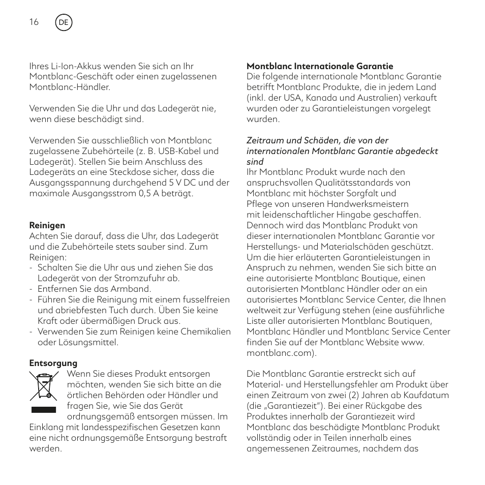 Montblanc Summit User Manual | Page 16 / 66
