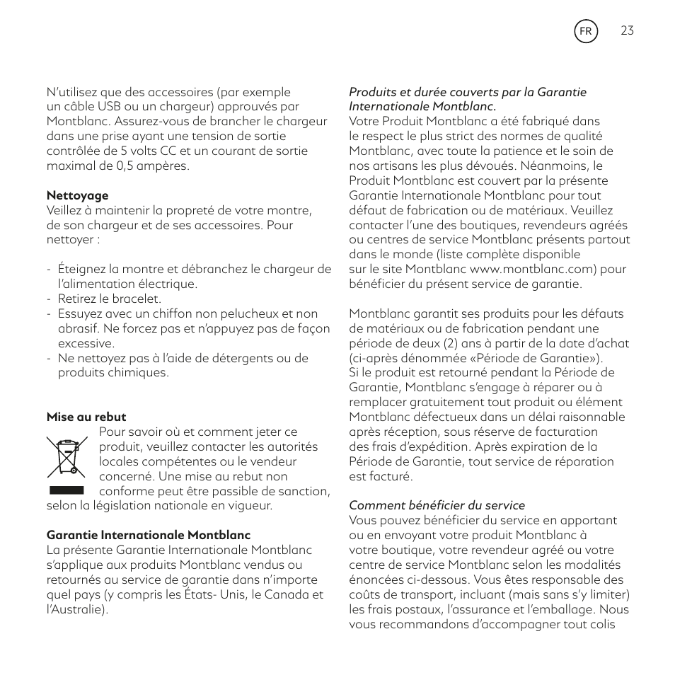 Montblanc Summit User Manual | Page 23 / 66